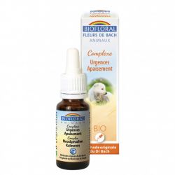 Bio Bachblüten-Tierkomplex - Notfälle, Beruhigend - Tropfen 20ml - Biofloral