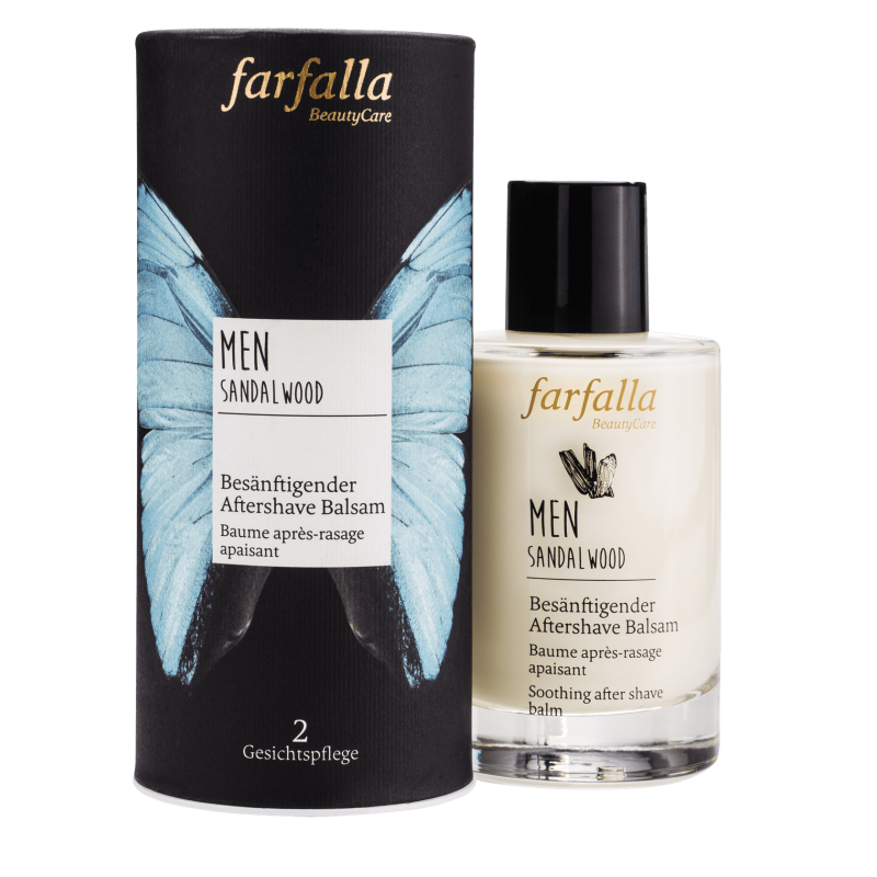 Baume après-rasage naturel apaisant pour homme, Sandalwood - 100ml - Farfalla
