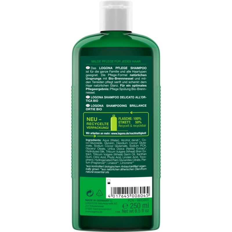 Pflege-Shampoo Brennnessel - 250ml - Logona