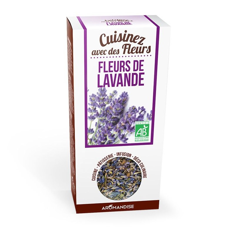 Bio-Blumen zum Essen,  Lavendel Blumen - 30g - Aromandise