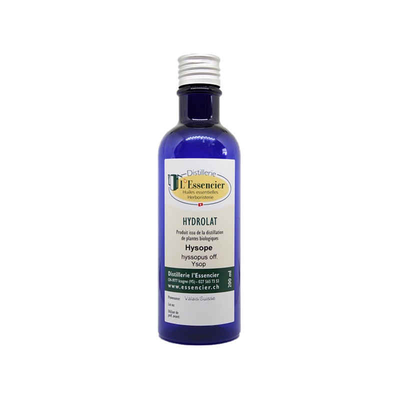 Essbares Hydrolat von Ysop officinale Bio aus dem Wallis - 200 ml - L'essencier