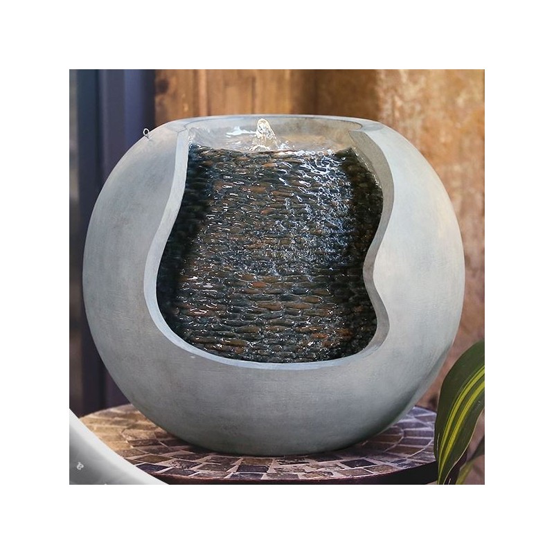 Wasserfontäne - "Moderna Andy" mit reinem zeitgenössischem Design - Zen'Light