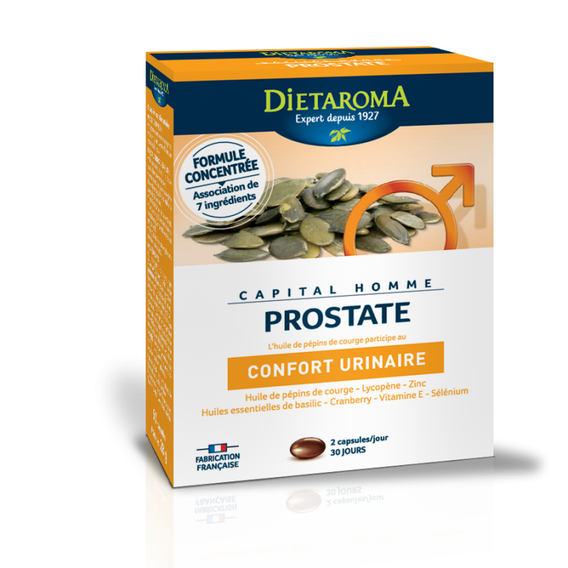 Capital homme Prostata, Urin-Komfort - 60 Kapseln - Diétaroma