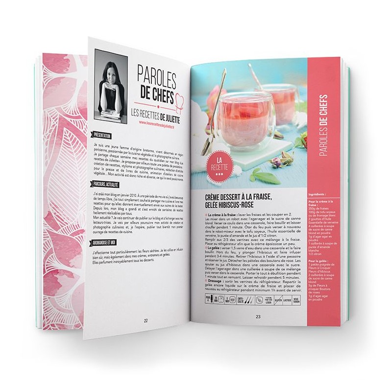 Libro, "Fleurs à croquer" nuove esperienze culinarie - Aromandise (Edizione Via Natura)