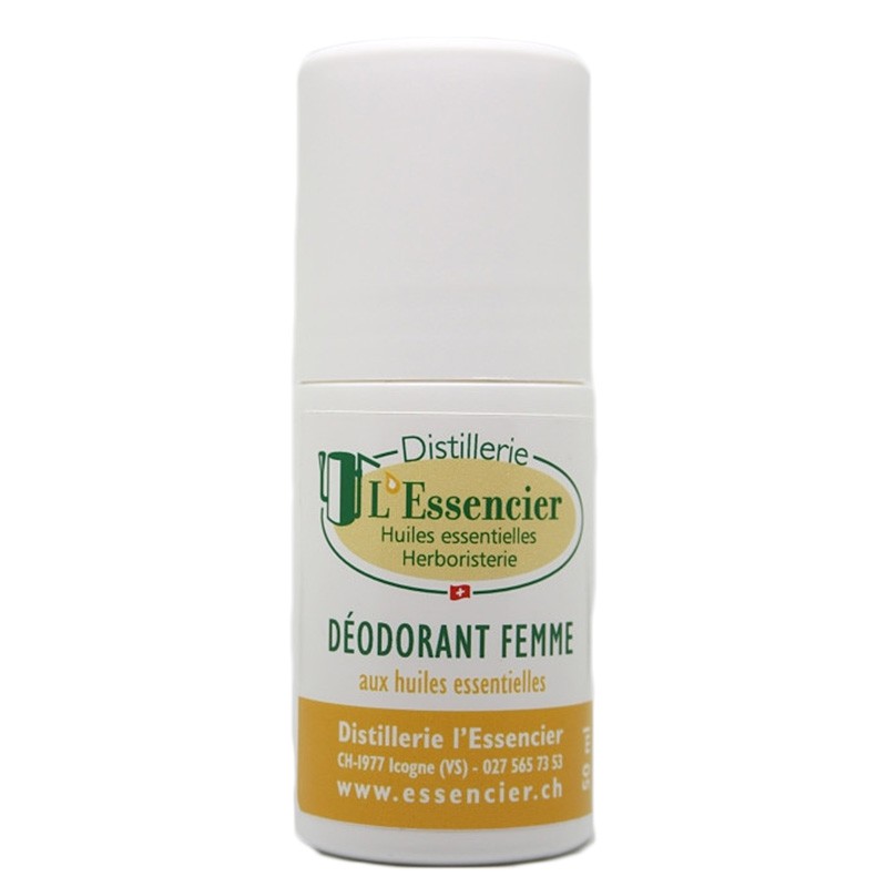 Roll on Deodorant für Frauen mit ätherischen Ölen aus dem Wallis - 50ml - L'essencier
