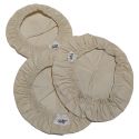 Deckel aus Bio-Baumwolle für Lebensmittel - 3 Stück (15, 17, 19cm) - Ah'Table