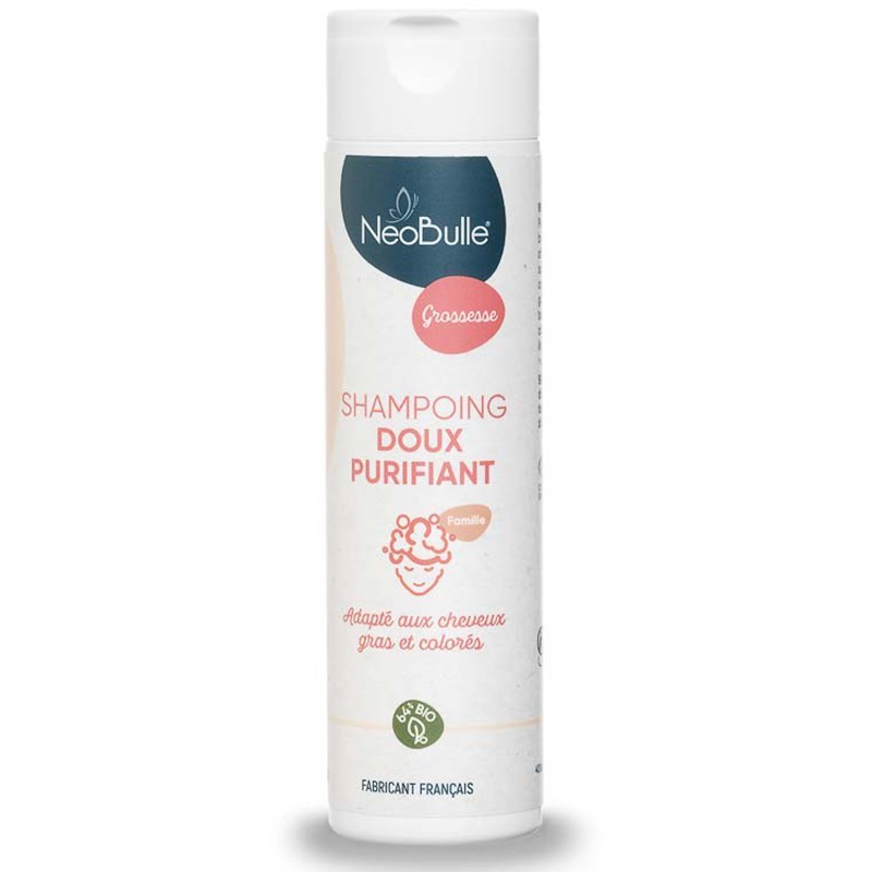 Shampoo biologico delicato e purificante agli agrumi, adatto a capelli grassi o colorati - 200ml - NéoBulle