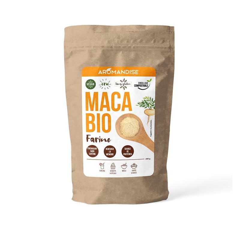 Farina di Maca biologica, il super alimento degli Inca! - 250g - Aromandise