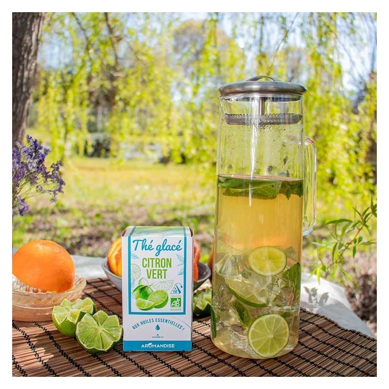 Tè freddo, tè verde e lime - 10 bustine - Aromandise