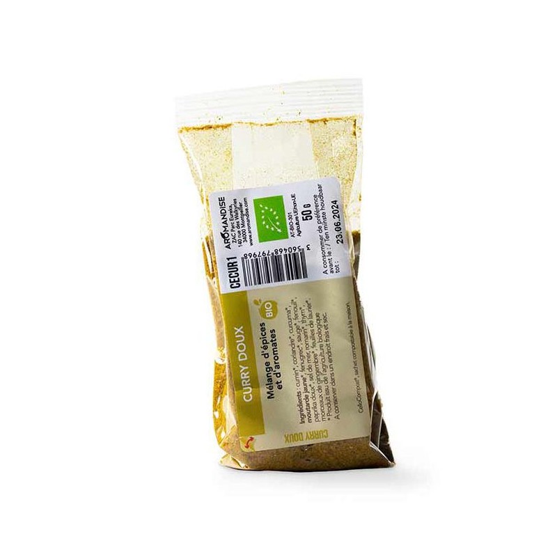 Bio-Curry mild  - Cellocompost Zero Waste - 50gr - Aromandise