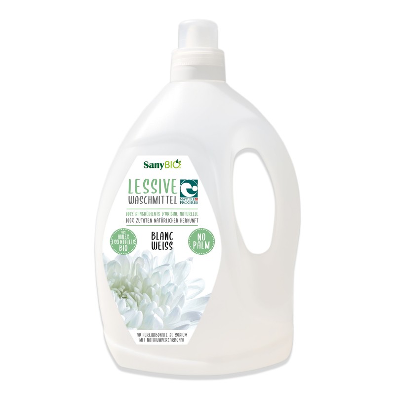 Lessive liquide BIO, Linge blanc, Menthe - 3 Litres - SanyBio (Scientia Natura)