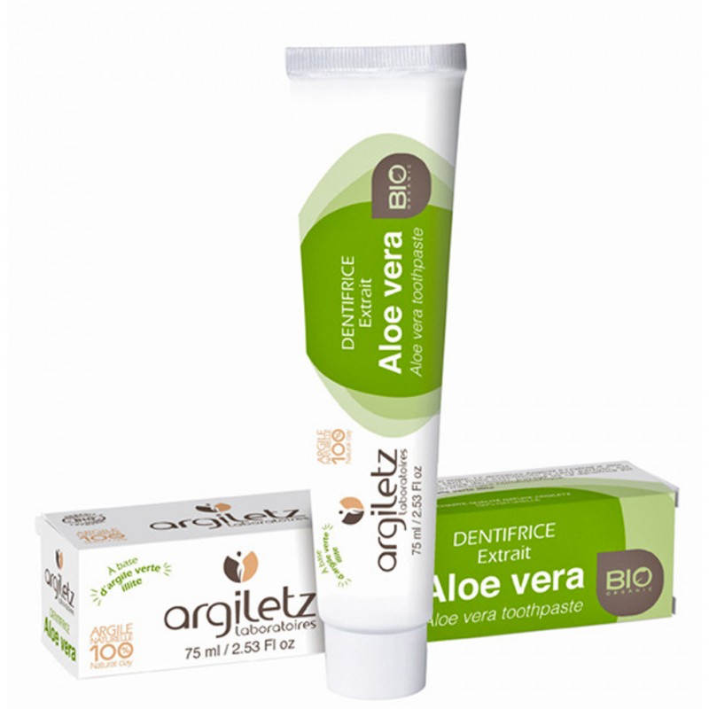 Bio-Zahnpasta, 100% natürlich mit Tonerde und Aloe Vera, natrure - 75ml - Argiletz