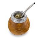 Traditionelle Kürbis-Kalebasse und Bombilla aus Edelstahl für Mate - Aromandise
