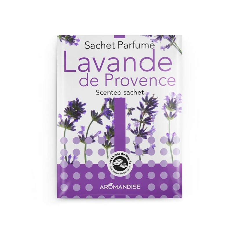 Sachet parfumé, 100% naturel et Fairtrade, Lavande de Provence - 15g - Les encens du monde