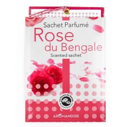 Bustina profumata, 100% naturale, equo e solidale, Rosa del Bengala - 15g - Les encens du monde