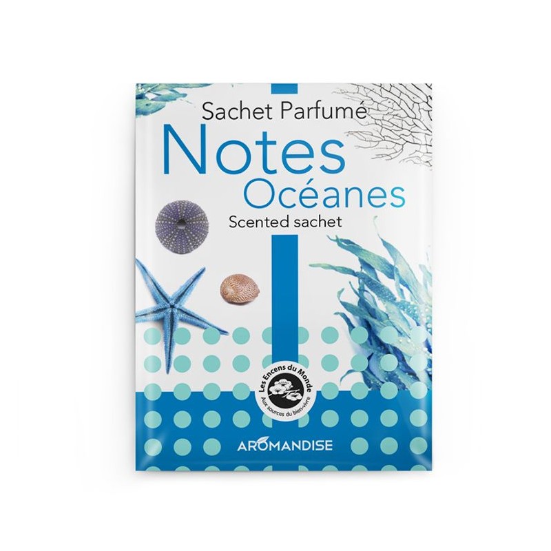 Duftsäckchen, 100% natürlich und Fair Trade, Ozeanische Noten - 15g - Les encens du monde