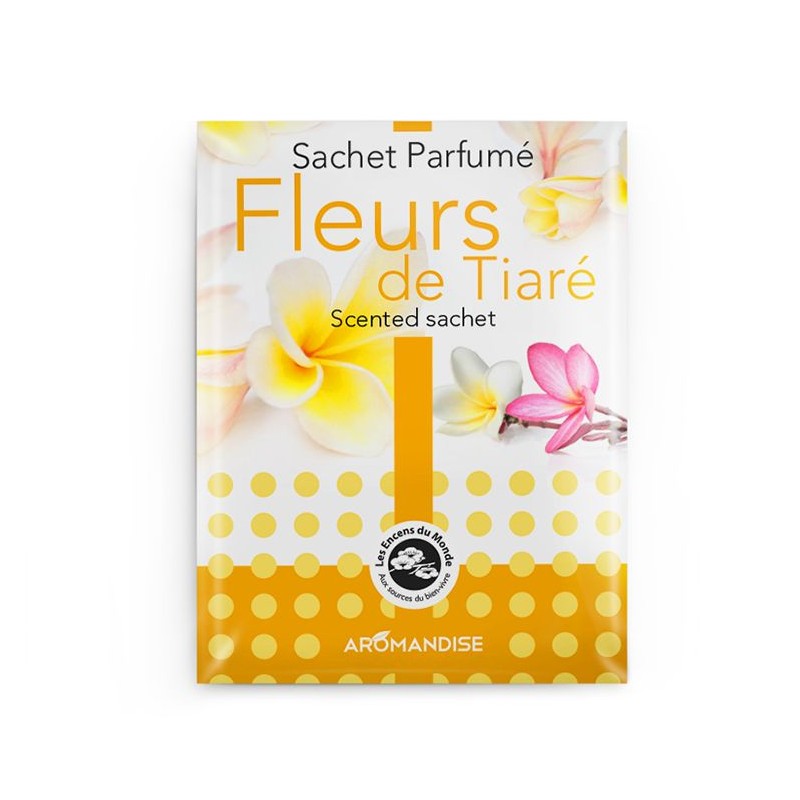 Duftsäckchen, 100% natürlich und Fair Trade, Tiaré-Blüte - 15g - Les encens du monde