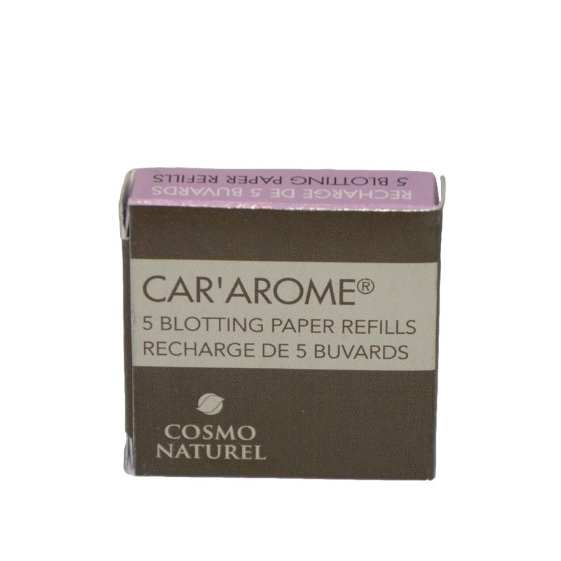 5 carte assorbenti per il diffusore CarArome - Cosmo Naturel