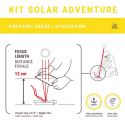 Kit de survie solaire: Allume-feu/Pyrograveur/Miroir incassable, ADVENTURE KIT - Solar Brother