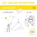 Kit de survie solaire: Allume-feu/Pyrograveur/Miroir incassable, ADVENTURE KIT - Solar Brother