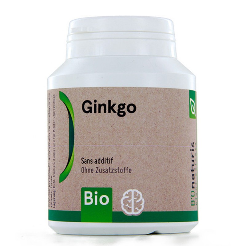 Ginkgo BIO 250mg - Gedächtnis, Energie & Kopfschmerzen - 120 Kapseln - BIOnaturis