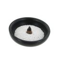Räucherstäbchenhalter aus gedrehtem Stein, "Seto" schwarz - Les encens du Monde