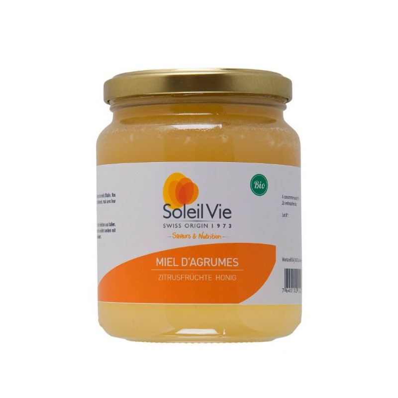 Miel d'agrumes Bio d'Italie - 500g - Soleil Vie