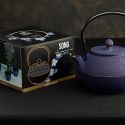 Teekanne aus Gusseisen, SONG blau, mit Edelstahlfilter - 1,2 Liter - Aromandise