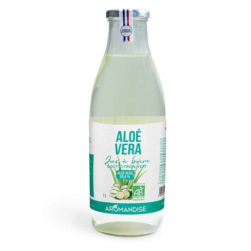 Aloe Vera und Limette Saft zum Trinken - 1 Liter - Aromanidse