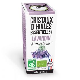Cristalli di olio essenziale biologico per cucinare, Lavandin - 10g - Aromandise