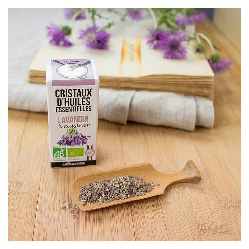 Bio Ätherisches Öl Kristalle zum Kochen, Lavandin - 10g - Aromandise