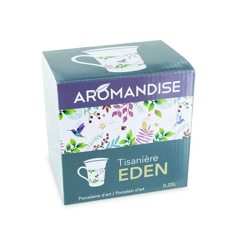 Teekanne aus Porzellan mit integriertem Filter "Eden" - 0,25dl - Aromandise