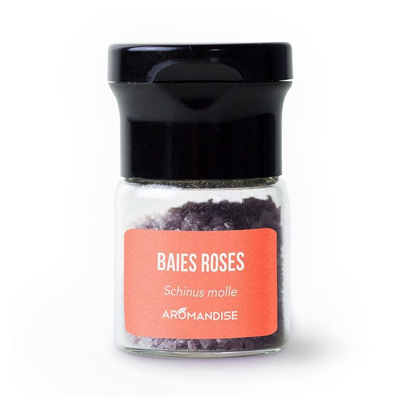 Cristalli di olio essenziale biologico per cucinare, Bacche rosa - 10g - Aromandise