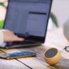 Haut-parleur Tumbler Bluetooth + Déclencheur de Selfie écoconçu en Cerisier - Gingko Design