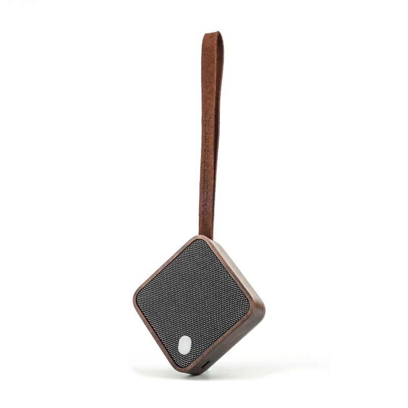 Altoparlante Bluetooth tascabile MI Square in legno di ciliegio - Gingko Design