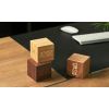 Horloge écoconçue Cube Plus en Bamboo, 4 fonctions - Gingko Design