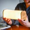 Intelligente Akkordeonlampe ecoçoncue aus Bamboo - Gingko Design