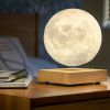 Lampe Lune suspendue écoçoncue avec base en Noyer - Gingko Design