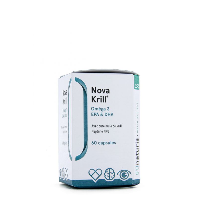 Nova Krill: Omega 3, EPA & DHA - 60 Licaps - BIOnaturis