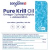 Omégas 3: Huile de Krill pure + Astaxanthin  - 60 capsules Licaps - Longline
