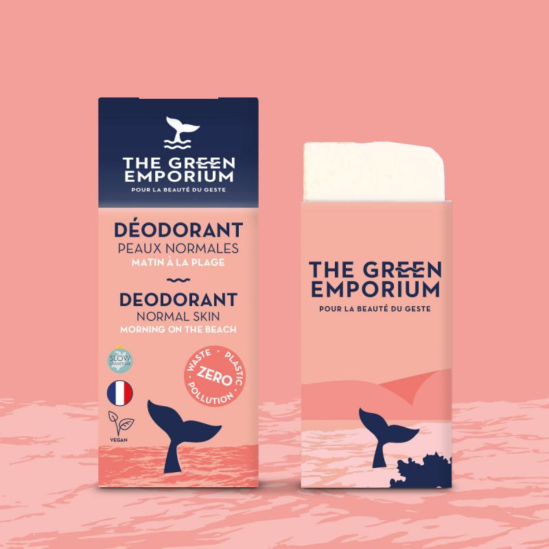 Deodorante solido per pelli normali, Mattina in spiaggia - 60ml - L'emporio verde