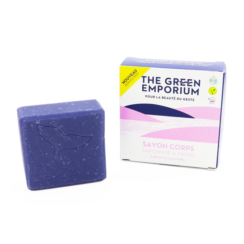 Körperseife, kaltverseifte Seife, Lavendelduft - 100g - The Green Emporium