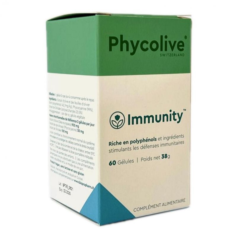 Phycolivie, renforcez de l'immunité et luttez contre le stress oxydant - 60 capsules - Phycolive Switzerland