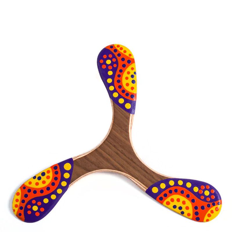 Handgefertigter Bumerang aus Holz für Erwachsene, Le Canberra - 22cm - Wallaby Boomerangs