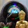 Fontaine à eau - Bouddha Bhava (avec statue & éclairage LED) - Zen'Light