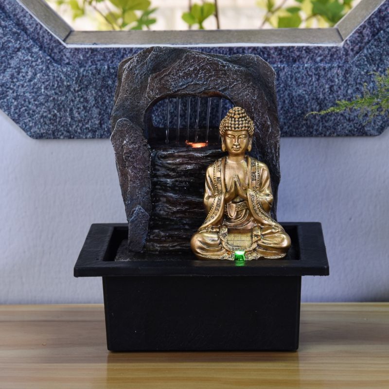 Zimmerbrunnen - "Zen Dao" (mit Buddha & LED-Beleuchtung) - Zen'Light