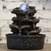 Zimmerbrunnen - Natur "Little Rock" (mit Kugel & LED-Beleuchtung) - Zen'Light