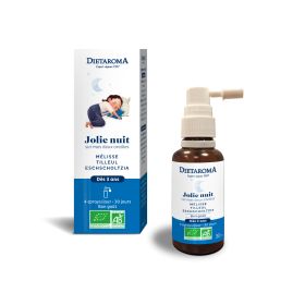 Schlaf auf zwei Ohren, für Kinder ab 3 Jahren - Melisse, Lindenblüte & Eschscholtzia - Spray 30ml - Dietaroma