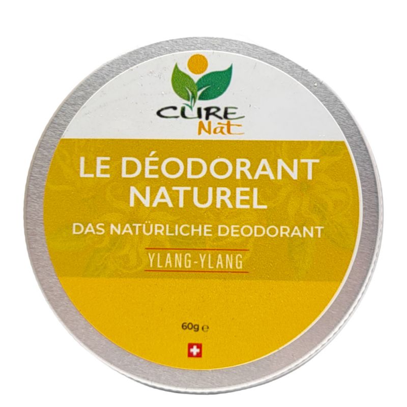 Deodorante biologico in crema con bicarbonato, Ylang Ylang - 60g - Curenat