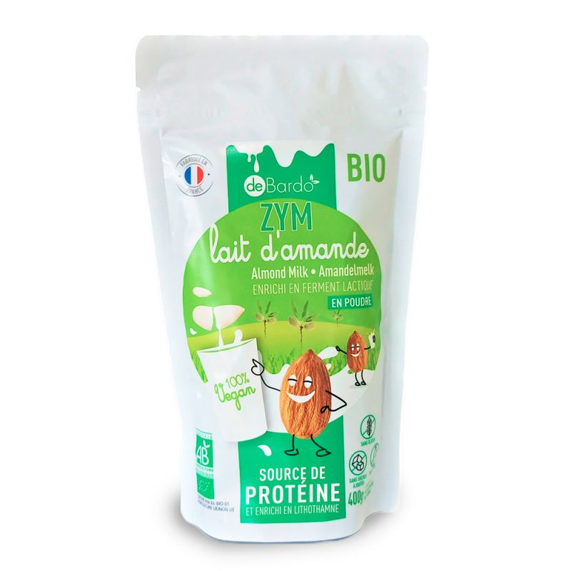 Bio Pflanzenmilchpulver - BARDO'ZYM, Mandel Probiotika - 400g - De Bardo
